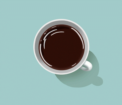一杯摇晃的咖啡动态图
