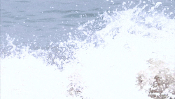 凶猛的海浪动态图片:海浪