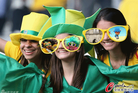 巴西球迷动态图片:球迷