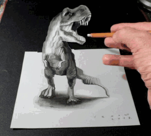 3D恐龙画动态图片