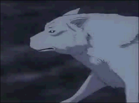奔跑的恶狼卡通动态图片:恶狼