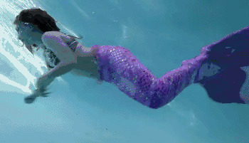 美人鱼游泳动态图片