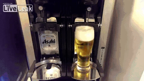 全自动啤酒机gif素材:啤酒