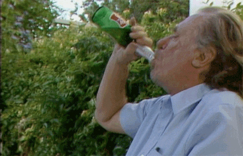 老头子喝酒动态图片:喝酒