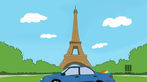开车经过铁塔动画图片:铁塔