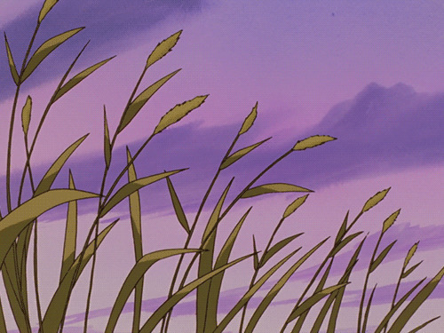 风吹野草动画图片:风吹