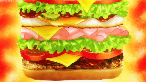 超级巨无霸汉堡动画图片:汉堡