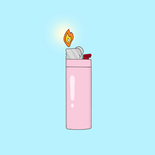 打火机的火焰动画图片:打火机