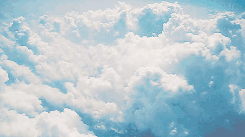 天上看云海动态图片:云海