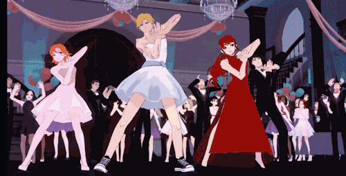 派对上集体舞动画图片:跳舞