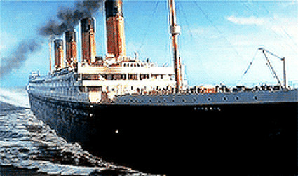 泰坦尼克号航行gif图:泰坦尼克号