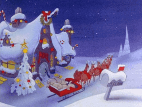 圣诞节卡通动画动态图片:圣诞节