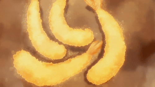 美味黄金炸虾动画图片:美味