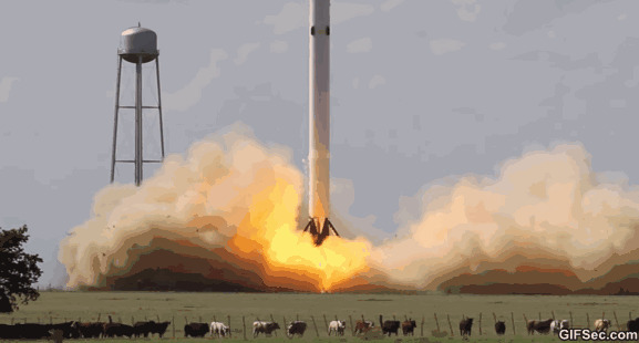 火箭卫星发射成功gif图:火箭