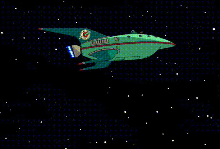 宇宙飞船动画图片