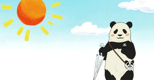 天晴熊猫要回家动画图片:熊猫