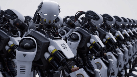 机器人列队动态图片:机器人