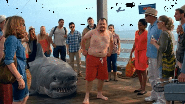 可怕的鲨鱼吃人动态图片:鲨鱼