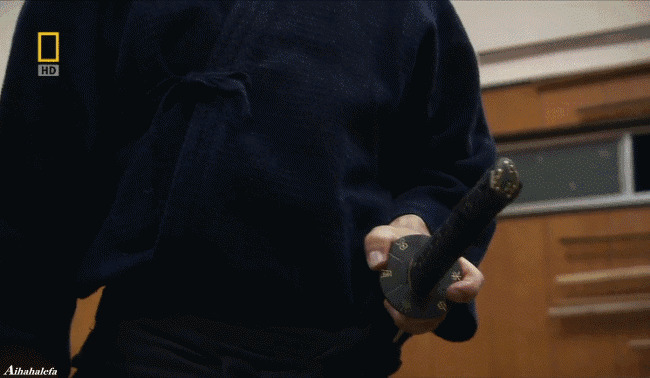 日本武士刀训练动态图片:武刀