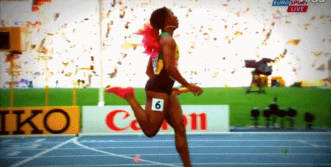 牙买加短跑运动员动态图片:运动员