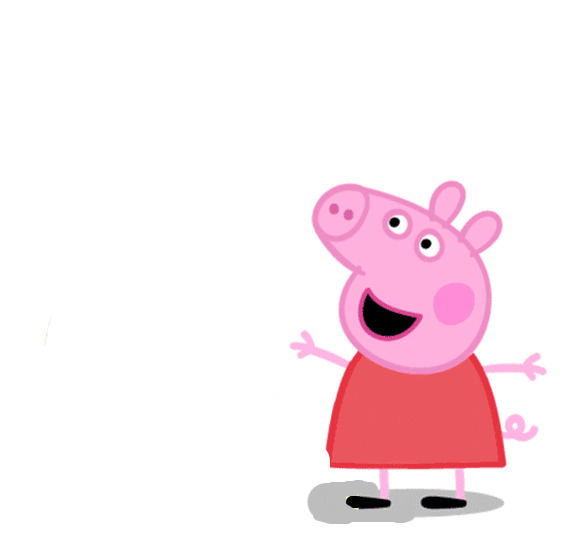 一只快乐的小猪佩琪gif图片:小猪佩奇