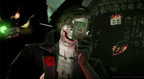 恶魔小丑玩扑克gif图片:恶魔