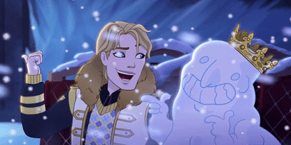 寂寞的王子与雪人对话gif图片:雪人