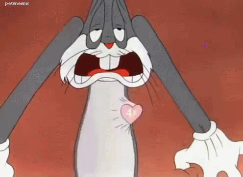 兔八哥的心脏砰砰的乱跳gif图片