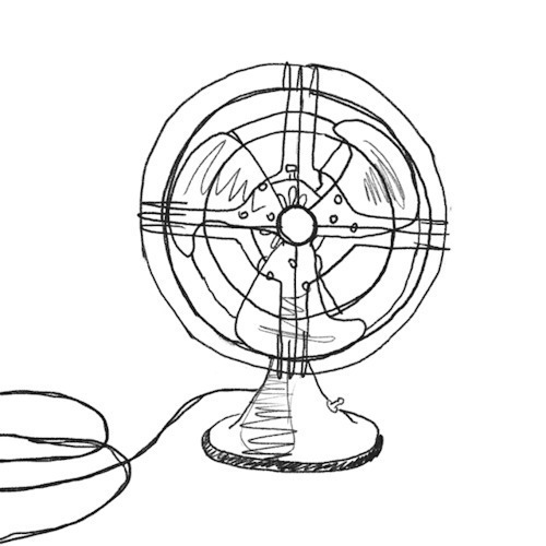转动的电风扇简笔画动态图:电风扇