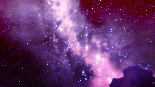 璀璨星空流星划过动画图片