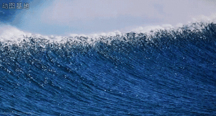 美丽的卡通海浪GIF图片