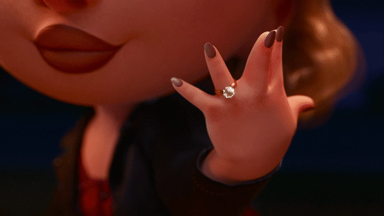 包子妈妈的戒指GIF图片:戒指