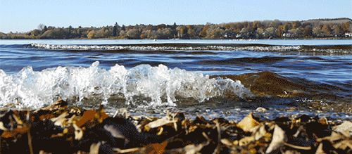 一层层的海浪GIF图片