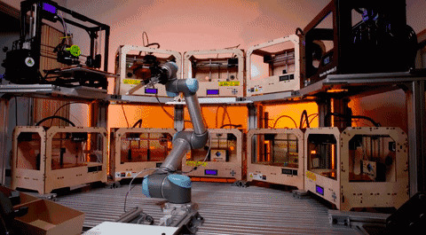 机械手臂工作GIF图片:机械手臂,机器人