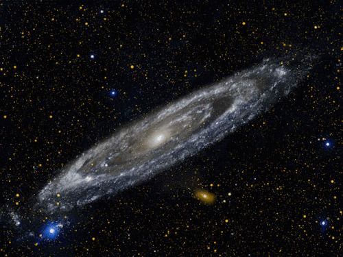 银河星系形成一个大圆盘gif图片