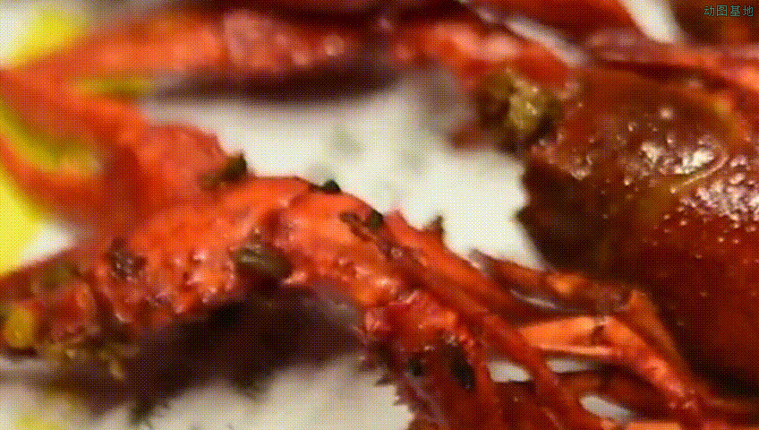 美味可口的小龙虾GIF图片