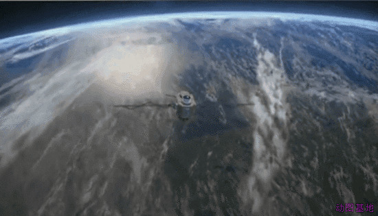 地球同步卫星gif图片