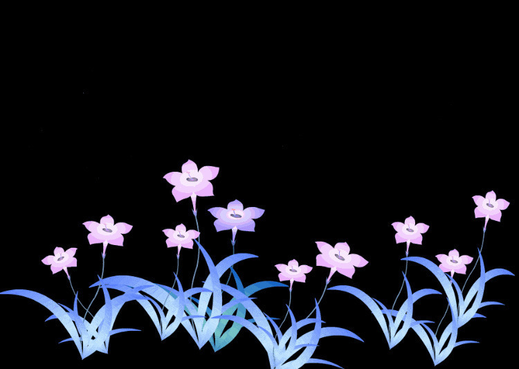摇摆的小花GIF图片:小花