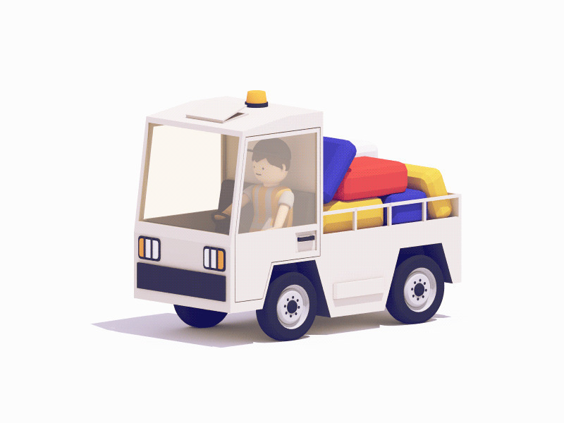 小货车司机动画图片:司机