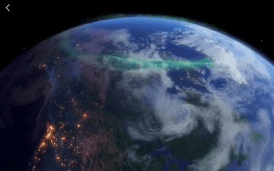 看地球夜景动态图片:地球