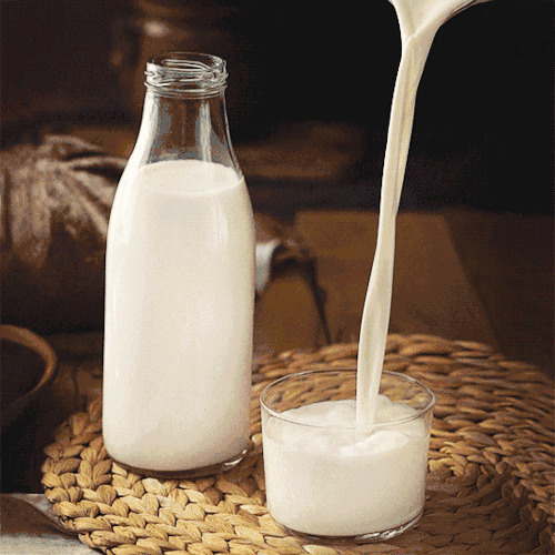 冲一杯牛奶动态图片:牛奶