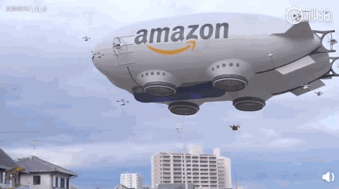 亚马逊公司广告动态图片:飞船