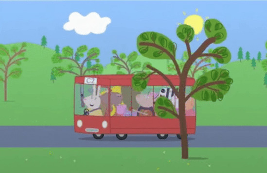 佩奇快乐去郊游动画图片:小猪佩奇