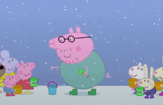 小猪佩奇快乐一家人动画图片:小猪佩奇