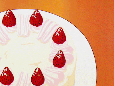 草莓蛋糕GIF图片:蛋糕