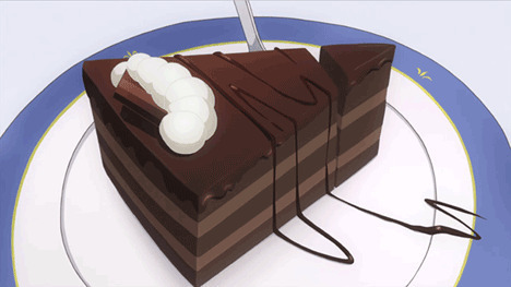 巧克力蛋糕GIF图片:蛋糕