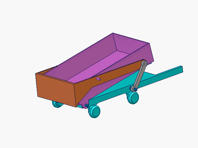 卸料小车自动装置动画图片:小车,机械原理