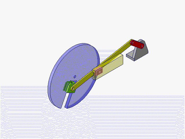 滑块与转动导杆动画图片:转动,机械原理