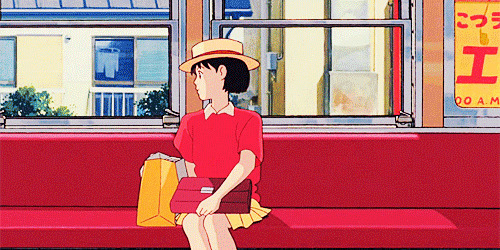 日本卡通女孩做地铁gif图片