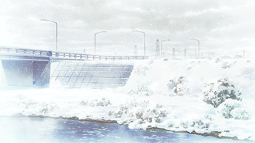 隆冬下雪天动画图片:下雪